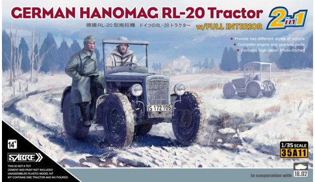 35A11 German Hanomag RL-20 Tractor