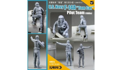 4801 U.S.Navy F-14A"Tomcat" Pilot Team (1980s) - RESIN KIT